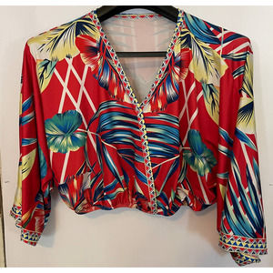 Pre Loved Women's crop top red size L